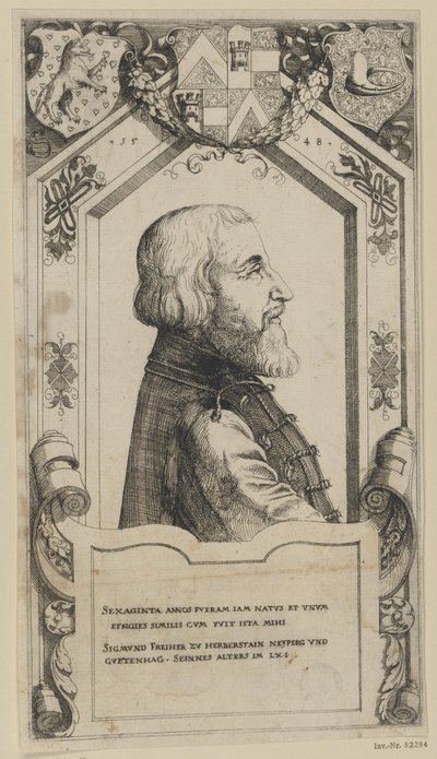 Portrait of Žiga Herberstein by Augustin Hirschvogel